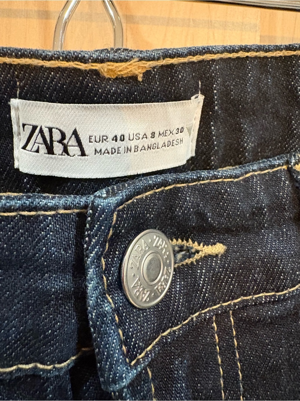 Zara Dark Straight Jeans-Like New - Picture 3 of 3